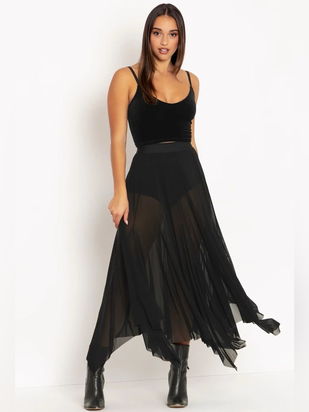 BLACKMILK Limited Sheer Witchcraft Gothic Midaxi Skirt XL